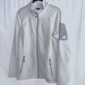 Polartec Fleece Full Zip Plus Size 2XL White Eddie Bauer